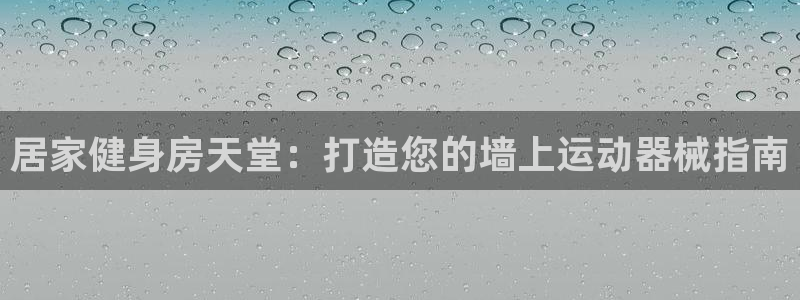 旧版尊龙人生就是博下载：居家健身房天堂：打造您的墙上